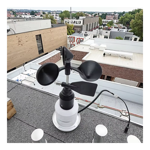 RS485 không dây lorawan ngoài trời nhiệt độ độ ẩm màn hình tốc độ gió và hướng máy đo gió tự động Trạm thời tiết - Product Image 6
