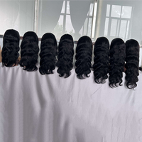 Proveedor Mayorista de Pelucas de Cabello Humano con Ondas Suaves para Mujeres Negras, Pelucas con Cierre Frontal de Encaje HD Transparente, Peluca alibaba