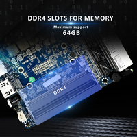 Motherboard Intel 8130 MINI 120x120mm Terintegrasi CPU Core I3 Kaby Lake R Generasi ke-8 Mendukung DDR4 Ganda Maksimal 64GB 6 LAN USB3.0 MSATA