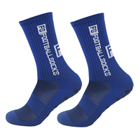 Chaussettes de football en polyester tricoté élastique antidérapantes avec semelle antidérapante pour adultes et jeunes, vente en gros