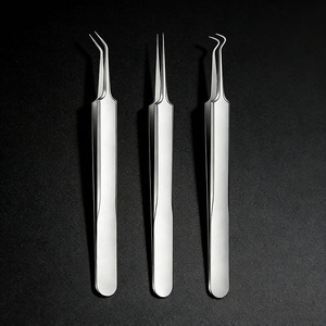 Aguja para acné de acero inoxidable, pinzas para espinillas, removedor de puntos negros, tratamiento para el acné, pinzas de punta curva, pinzas para células, herramientas de belleza - Product Image 4