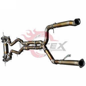 Système d'échappement Catback Vortex Titanium Valvetronic compatible avec G80 M3 G82 M4 S58 Performance Racing, kit bleu brûlé. - Product Image 5