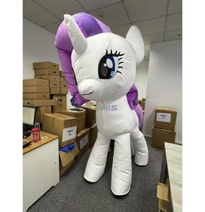 सुंदर रूप से घोड़े की शुभंकर सूट कार्टून चरित्र, वयस्कों के लिए छोटे पोनी शुभंकर पोशाक - Product Image 1