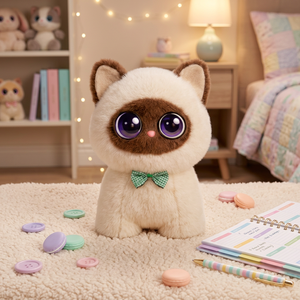 Perro Robot con IA y Ojos LED, Juguete de Peluche Inteligente con Aprendizaje de Idiomas, Diálogo por Voz, Compañero Emocional, Educativo e Inteligente - Product Image 1