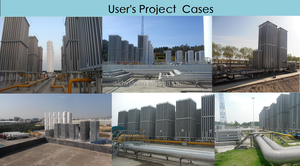 Équipement de gaz industriel <span class=keywords><strong>Liquide</strong></span> 350Nm3/h Argon <span class=keywords><strong>Azote</strong></span> Oxygène Vaporisateur de gaz Aluminium - Product Image 5