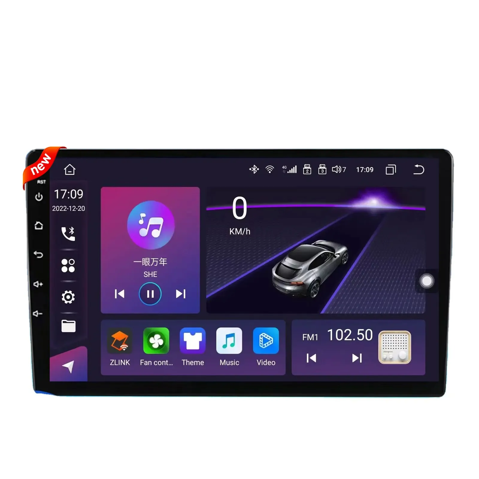 Hot bán xe đài phát thanh đa phương tiện video DVD Player 3 + 32GB 4 + 64GB Navigation & GPS âm thanh phổ xe đa phương tiện Máy nghe nhạc Android