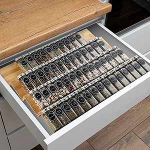 Organizzatore per Spezie in Bambù Regolabile ed Espandibile, Vassoio Porta Condimenti per Cassetti - Product Image 6