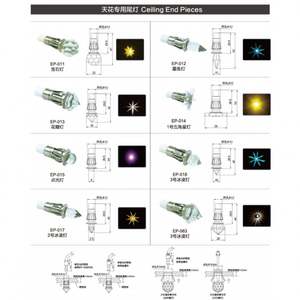 Elanby EP-017 - Lámpara de Techo LED con Forma de Estrella, Fibra Óptica, Cristal, Accesorios de Extremo, Clasificación IP68, Luz Diurna de 6000K para Decoración e Iluminación - Product Image 4
