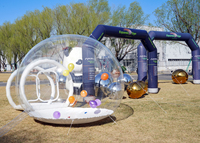 Vente directe d'usine Kids Party Clear Dome Balloon Outdoor Garden Bulle gonflable Bounce House