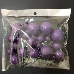 Sunshine Gold Ball Cake Picks DIY Mini <b>Balloon</b> Insert Toppers for Christmas Wedding or Baby Shower Ball Cake Topper - Product Image 2