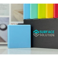 Boîte d'échantillons de plus de 300 couleurs, facile à nettoyer, surface solide imperméable et durable pour table de cuisine et salle de bain moderne