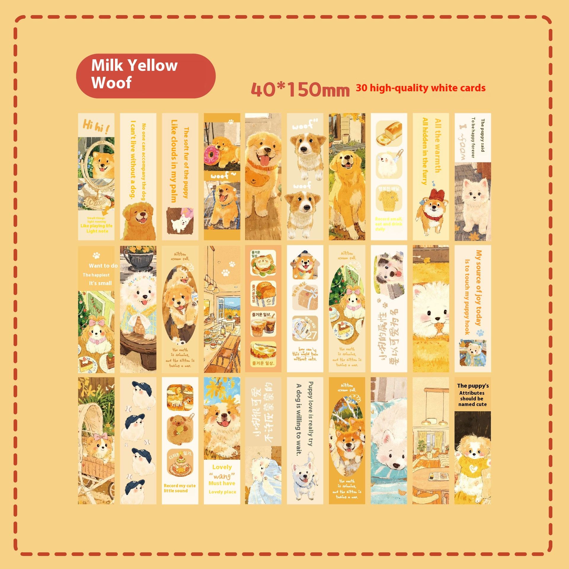Leisure Day Memo Series Bookmark Custard Wangwang