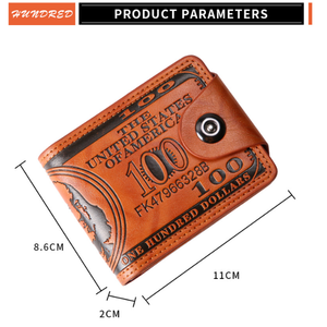 Nuovo portafoglio da uomo in pelle di colore Billetera - Product Image 3