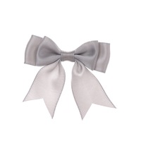 Rubans en satin en gros pour emballage cadeau, ruban 100% polyester avec nœud et étiquette, logo personnalisé pour emballage floral, boîte cadeau