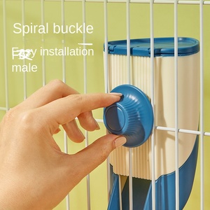 Premio di lusso automatico di coniglio di grande capacità gabbia di plastica montato piccolo distributore di cibo per <span class=keywords><strong>animali</strong></span> - Product Image 5