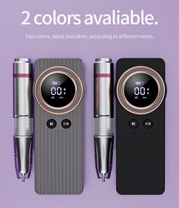 Профессиональный аппарат для маникюра, с ЖК-дисплеем, бесшумная работа, длинная батарея, регулируемая скорость (35000 об/мин), материал из углеродистой стали USB - Product Image 3