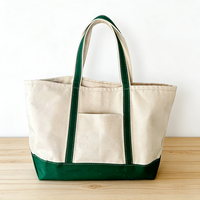 Sacs fourre-tout en toile de coton personnalisés, logo brodé en sérigraphie, poche et fermeture éclair unies, motif géométrique