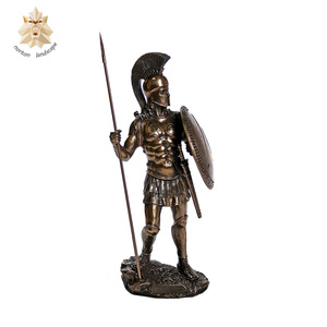 Statue de Chevalier en Bronze Métallique pour Jardin Extérieur, Sculpture Personnalisée avec Bouclier et Épée en Laiton Coulé, <span class=keywords><strong>Prix</strong></span> de Gros Plus Bas - Product Image 3