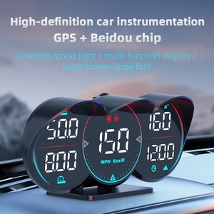 Último medidor <span class=keywords><strong>3</strong></span> pantalla LCD Universal Car G17 GPS velocímetro Digital Head Up Display HUD para coche Universal - Product Image 2