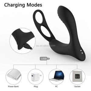 SacKnove Wireless Remote Vibrating masturbatore maschile Cock Rings 10 velocità massaggiatore prostatico anale giocattoli adulti del sesso <span class=keywords><strong>per</strong></span> gli uomini vibratore - Product Image 6