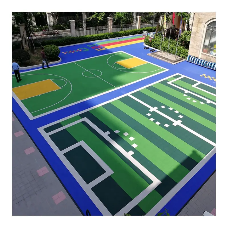 Напольный коврик для кемпинга, игровая площадка для заднего двора, детская площадка из перерабатываемого материала, мягкая уличная баскетбольная площадка из ТПЭ