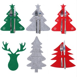 Porte-couverts rectangulaire moderne en feutre pour décorations de <span class=keywords><strong>table</strong></span> de Noël et de Thanksgiving - Product Image 5