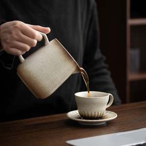 Juego de Cafetera de Goteo Portátil de Cerámica Ecológica Estilo Japandi de 640 ml, Herramientas de Barista Personalizadas - Product Image 4