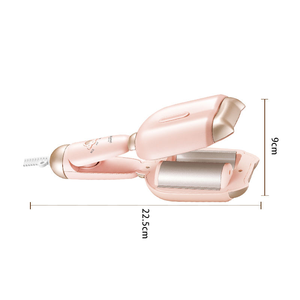 เครื่องม้วนผมไฟฟ้า KEMEI รุ่น Km-1233 สีชมพู ดีไซน์น่ารัก 4 ระดับความร้อน รู<span class=keywords><strong>ป</strong></span><span class=keywords><strong>ทรง</strong></span>ตัววี ใช้เทคโนโลยี PTC สำหรับทำ<span class=keywords><strong>ผม</strong></span>ด้วยตัวเอง - Product Image 2
