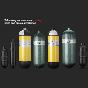 Vente chaude 6.8 <span class=keywords><strong>litres</strong></span> en fibre <span class=keywords><strong>de</strong></span> carbone Composite Type <span class=keywords><strong>3</strong></span> cylindre haute pression pour SCBA/respirateur/puissance pneumatique/<span class=keywords><strong>plongée</strong></span> sous-marine - Product Image 6