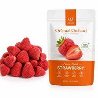 HALAL KOHSER CERTIFICAAT Gedroogd Fruit 100% Natuurlijk Vriesgedroogde Aardbei ODM OEM Smaak Private Label
