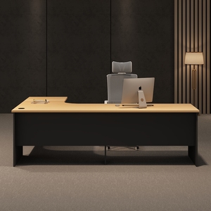 Sang trọng hiện đại điều hành bảng văn phòng L hình dạng giám đốc quản lý CEO ông chủ Văn phòng đồ nội thất bảng thiết lập nhà điều hành văn phòng bàn - Product Image 2