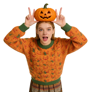 Ugly <strong>Halloween</strong> <strong>Women</strong> Jacquard Knitted Sweater <strong>Jumper</strong> - Product Image 4