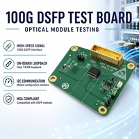 Tarjeta de prueba y evaluación DSFP de 100G para transceptor óptico DSFP, compatible con la escritura de monitoreo DDM para pruebas BER de diagrama óptico