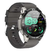 Montre connectée de sport d'extérieur HK08 avec écran AMOLED, GPS, moniteur de fréquence cardiaque, tracker d'activité physique, étanche IP68, écran tactile