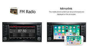 7 "Đài phát thanh xe đ<span class=keywords><strong>a</strong></span> phương tiện DVD Player cho VW Volkswagen Touareg 2004 2011 Transporter Android Navi GPS 2DIN đài phát thanh Wifi - Product Image 2