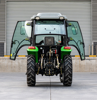 Nouveaux Tracteurs Agricoles Compacts 4x4 Diesel 40hp 50hp 60hp 70hp 80HP 100HP Mini Tracteurs sur Roues avec Chargeur et Accessoires Agricoles CE