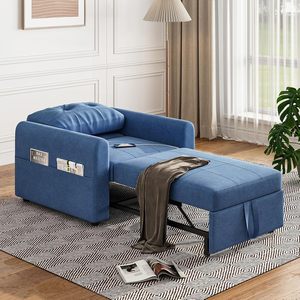 Jooli H Single Convertible Sofa <strong>Bed</strong> 3-in-1 Modern Pull-out Sleeper Chair USB Ports Side Pocket for Living Room <strong>Guest</strong> Room Home - Product Image 6