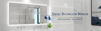Miroirs chauffants, 2000W, contrôle wifi intelligent, led, panneaux chauffants, miroir mural en verre, chauffage électrique