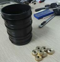Skylon M0.4 Spur Gear Hobbing Processed Brass Gear with 24 Teeth for Precise Testing Instruments DIN8 Quality 0.01mm Tolerance