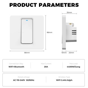 Interruptor Inteligente WiFi Zigbee Tuya de 20A para Calentador de Agua, Caldera, Aire Acondicionado, Luz, Enchufe de Pared Europeo, Compatible con Alexa y Google Home - Product Image 6