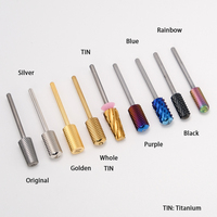 Fourniture d'ongles professionnels forets en carbure de tungstène coupe-ongles colorés en carbure de tungstène