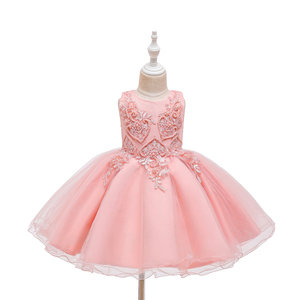 Di vendita caldo di Colore Rosa della ragazza del partito del bambino del <span class=keywords><strong>vestito</strong></span> della ragazza del <span class=keywords><strong>vestito</strong></span> di compleanno <span class=keywords><strong>1</strong></span> <span class=keywords><strong>anno</strong></span> di età ragazza abito - Product Image 2