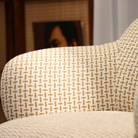 Fauteuil d'appoint moderne en tissu, chaise rembourrée pour salon, hôtel, appartement