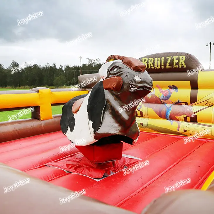 Permainan olahraga luar ruangan bull riding balon mekanik