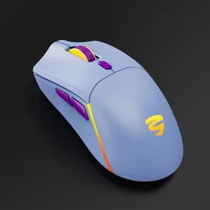 Souris de jeu filaire 2.4G + rétroéclairage RVB disponible logiciel personnalisé conception ergonomique souris Gamer