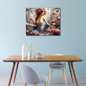 Gran oferta, decoración del hogar, Kits de pintura por números DIY para niños/adultos, arte de pared, chica <span class=keywords><strong>Sexy</strong></span>, pintura al óleo pintada a mano por números - Product Image 2