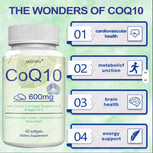 Offres Spéciales OEM COQ10 Softgels pour la santé cardiaque et la production d'énergie <span class=keywords><strong>Coenzyme</strong></span> Q10 Vitamines et suppléments - Product Image 3