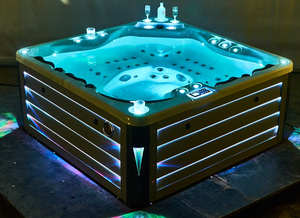 Bañera <span class=keywords><strong>de</strong></span> hidromasaje para 5 personas bañera <span class=keywords><strong>de</strong></span> hidromasaje al aire libre con 2 salones y <span class=keywords><strong>tratamiento</strong></span> <span class=keywords><strong>de</strong></span> agua saludable - Product Image 3