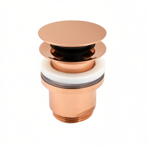 Siphon de vidange rond 1 1/4 Click Clack sans trop-plein en cuivre, longueur 13 cm - Product Image 3