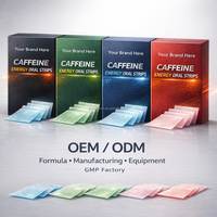 Film énergétique à la caféine de qualité supérieure, complément énergétique vitaminique, stimulant pré-entraînement, protéines de caféine, bandes orales énergétiques